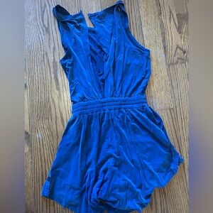 lululemon athletica Cobalt Blue V-Neck Sleeveless Romper